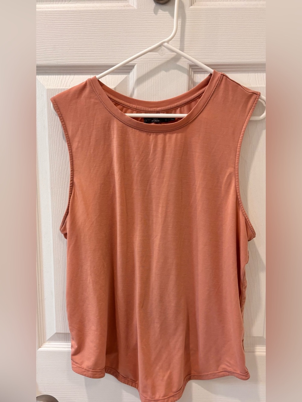 Prana Sleeveless Muscle Tank Top - Pink/Salmon